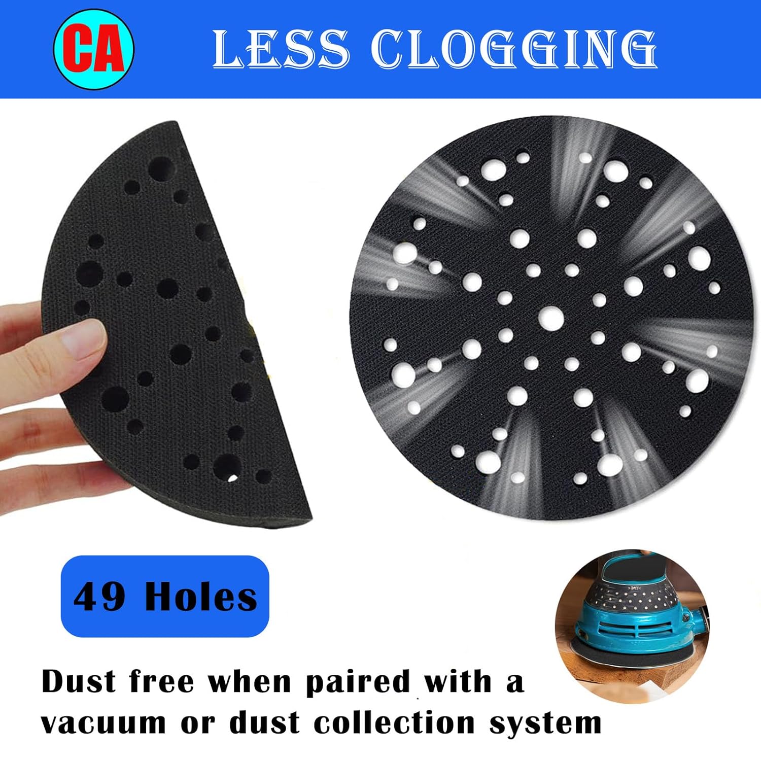 Crossarctic 6-Inch Sanding Interface Pads(5 Pack)