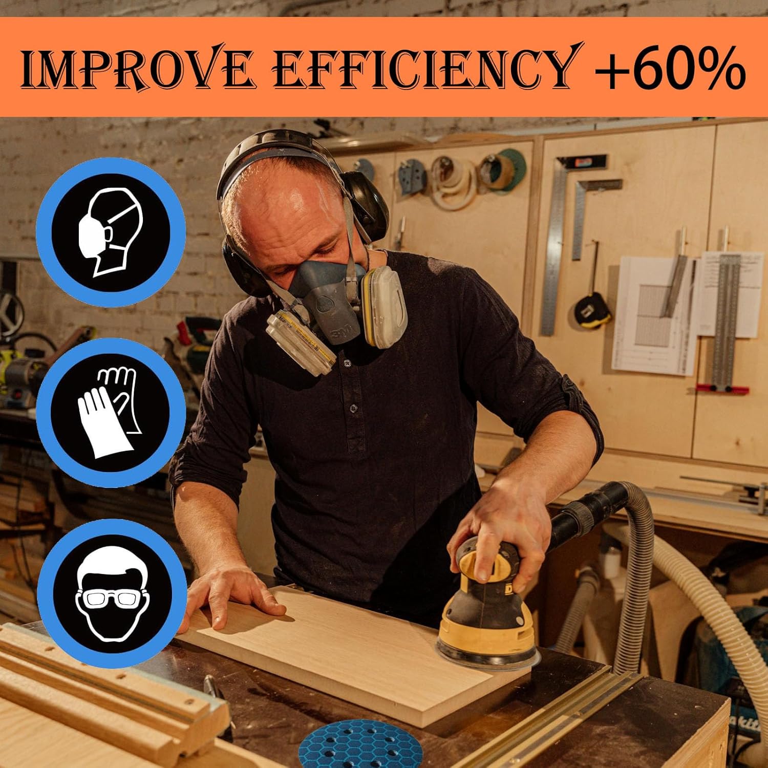 Crossarctic Triangle 5 Holes Sanding Pads(4 Pack)