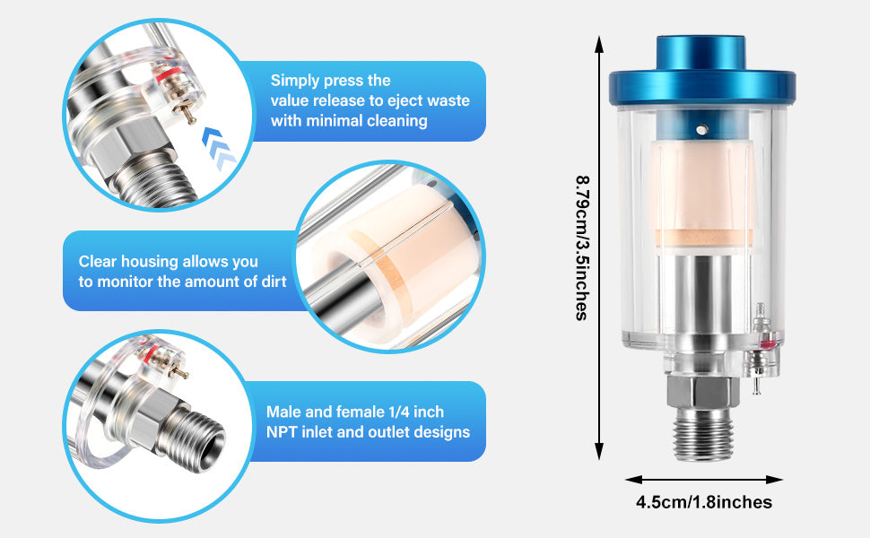 Compressed Air Filter Water Oil Separator