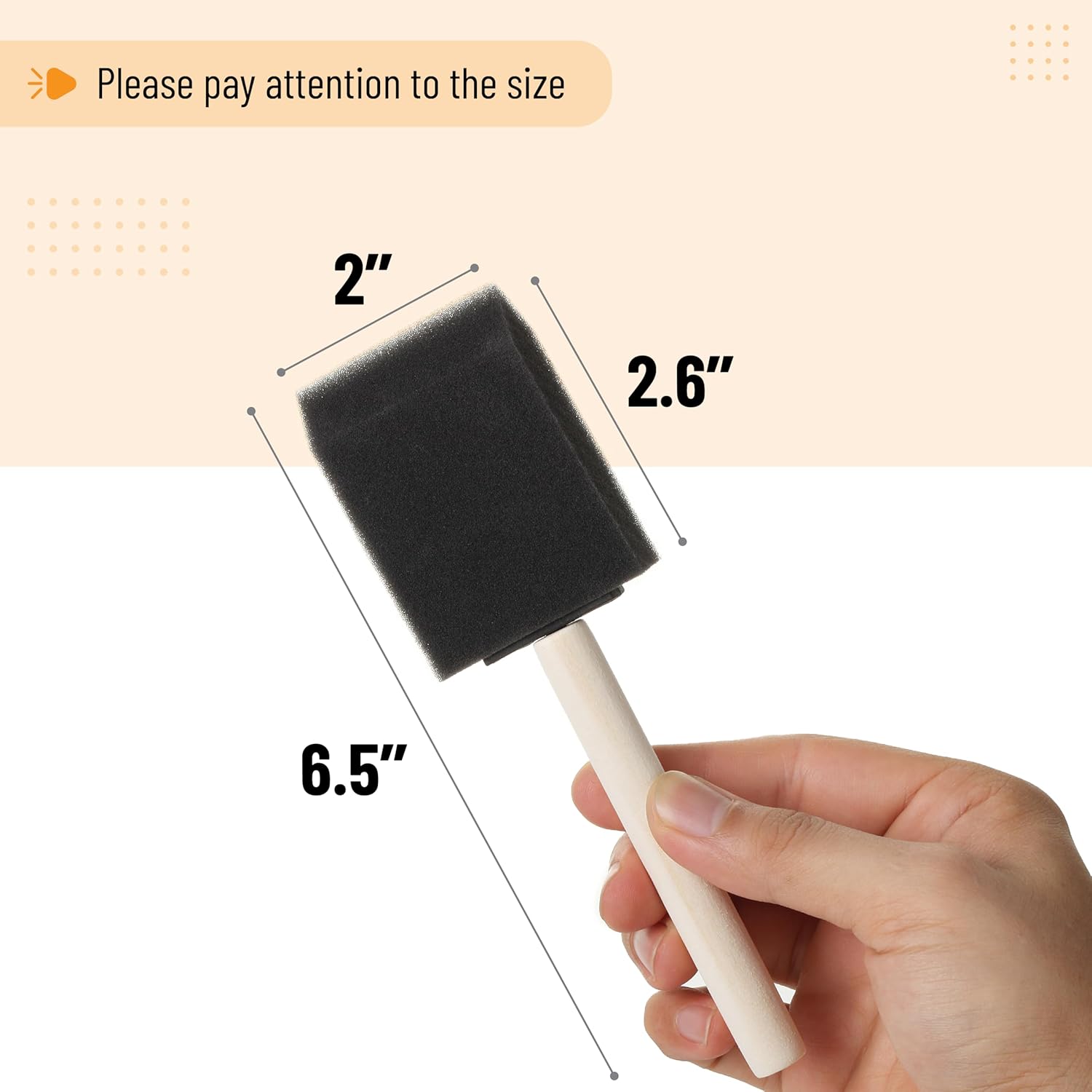 Bates- Foam Paint Brushes 2 inches