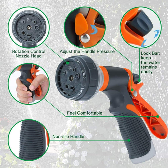 Garden Hose Nozzle Heavy Duty Hose Spray Gun