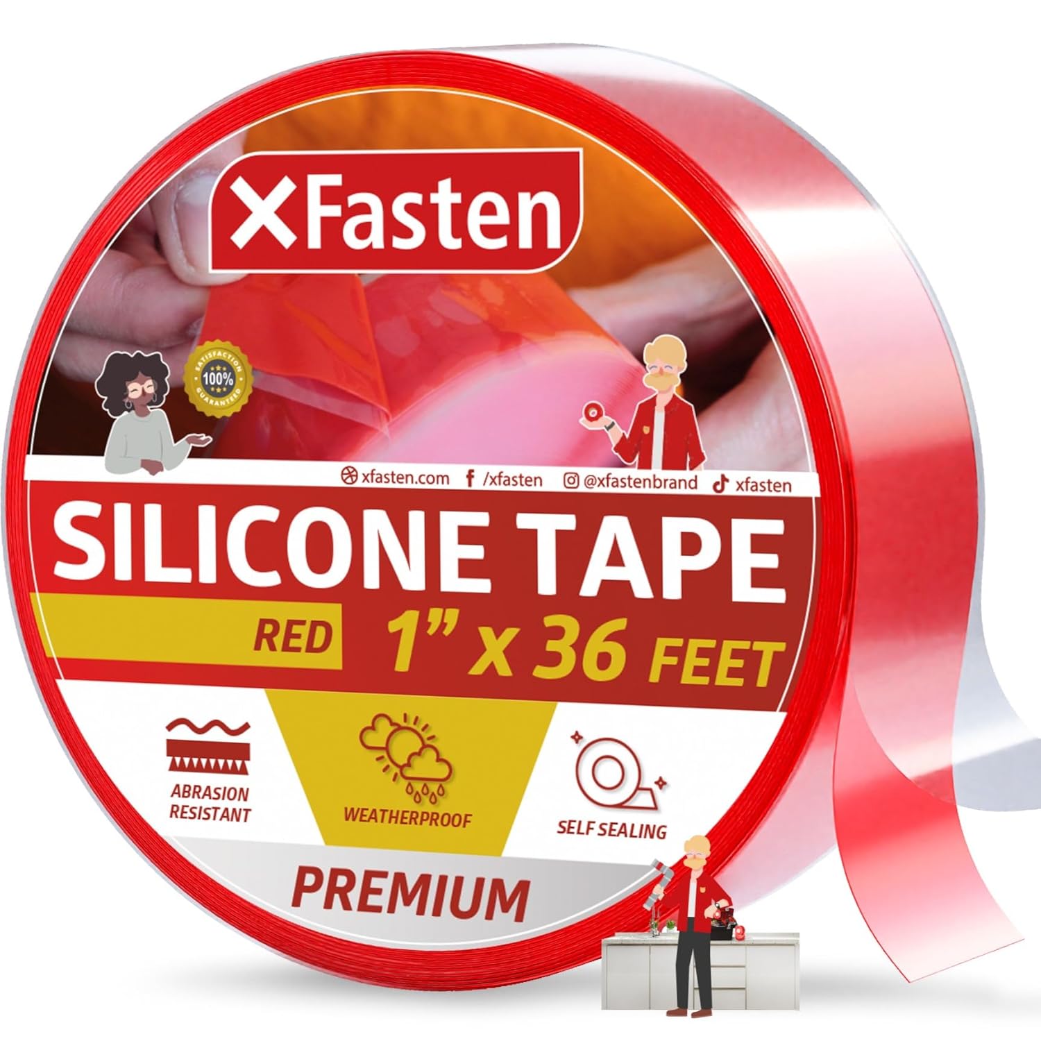Self Removable Fusing XFasten Self Fusing Silicone Tape Waterproof Black – 1