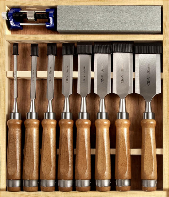 10 Pieces Wood Chisel Set, 1/4"~2"