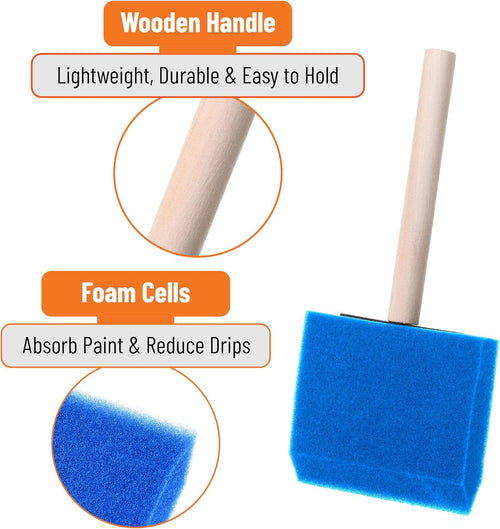 Bates- Foam Paint Brushes 3 inches