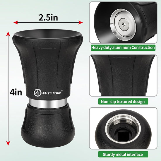 Heavy Duty Fireman Style Hose Nozzle (Black)