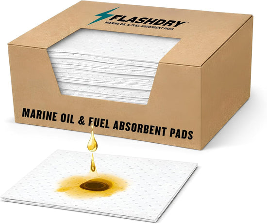 FLASHDRY Marine Oil & Fuel Spill Absorbent Pads